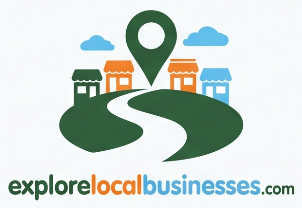 explore local businesses logo